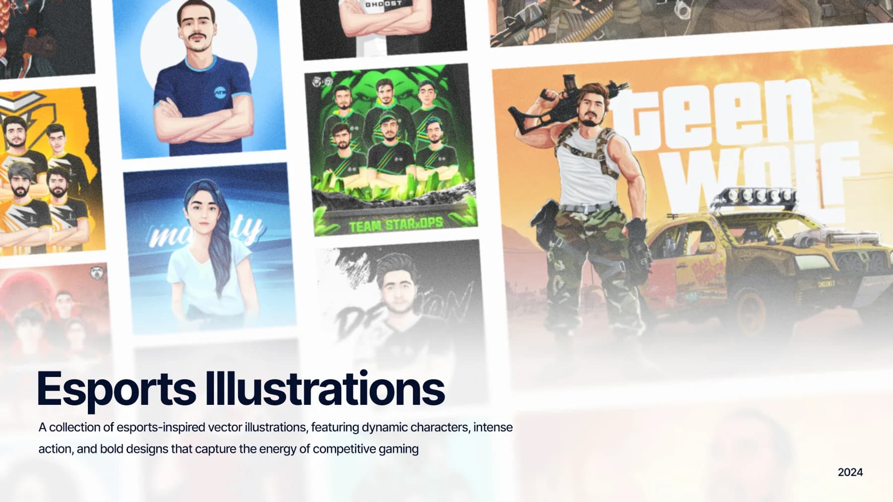 Esports Illustrations, artwork 1